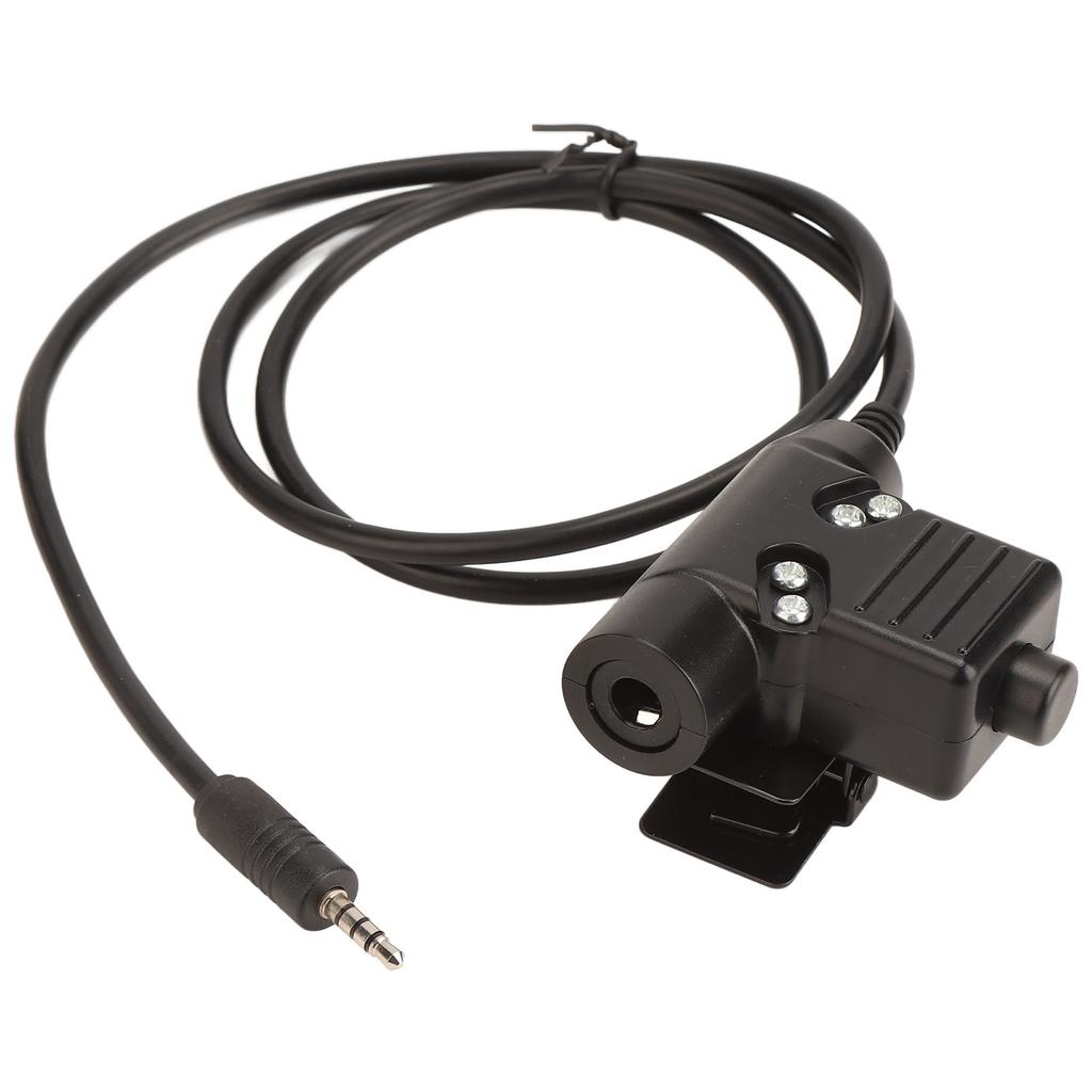 U94 PTT Adapter Professional Highly Flexible PTT Headset Adapter for 3.5mm Sound Interface Cell