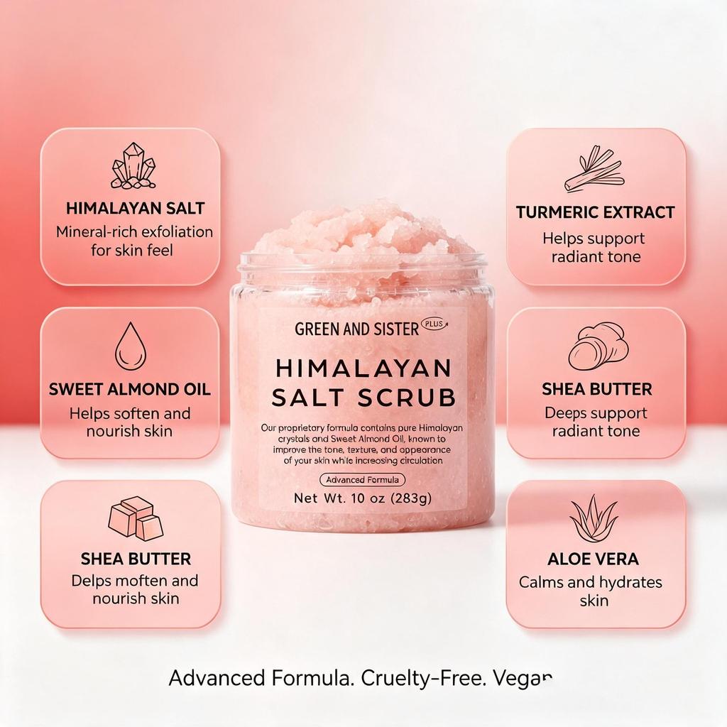 Himalayan Salt Body Scrub – New Arrival with COA & MSDS Available