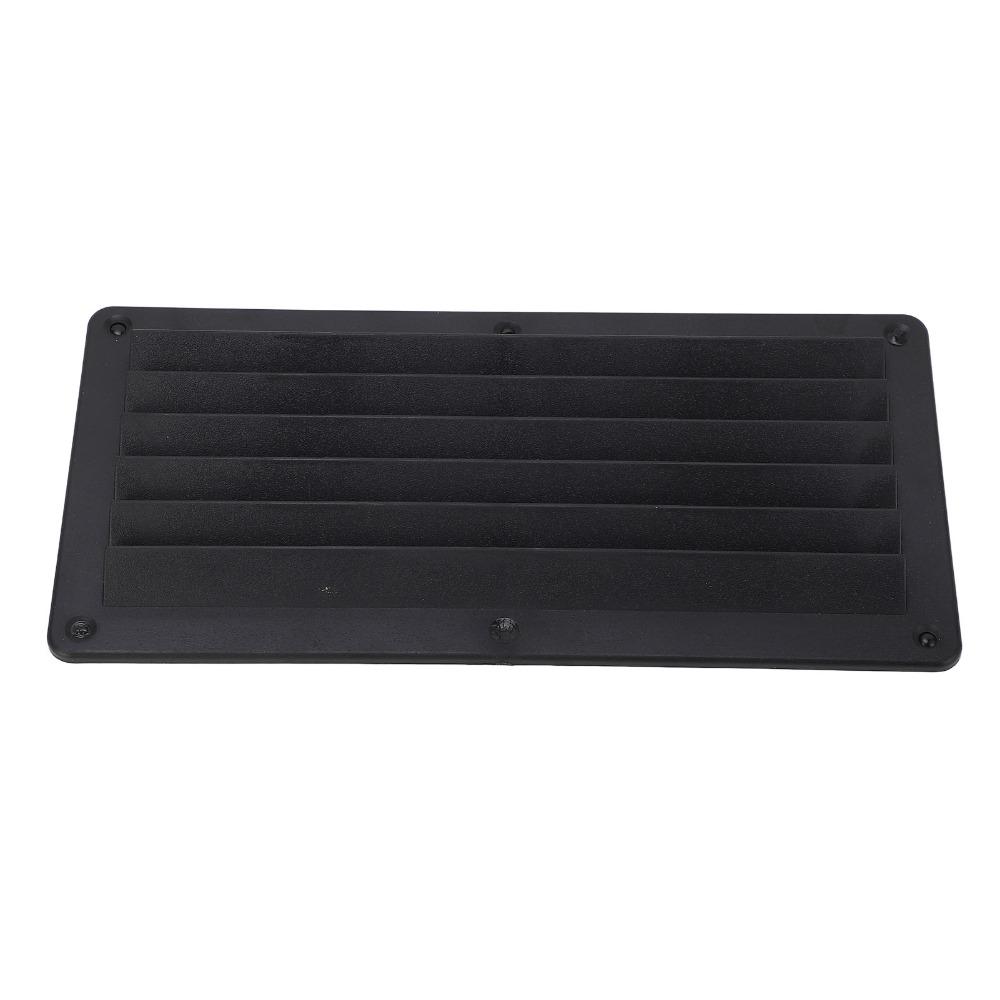Schwarze 10,4 x 5 Zoll große Lüftungsschlitzabdeckung für Deckenventilatoren, geeignet für Wohnmobile