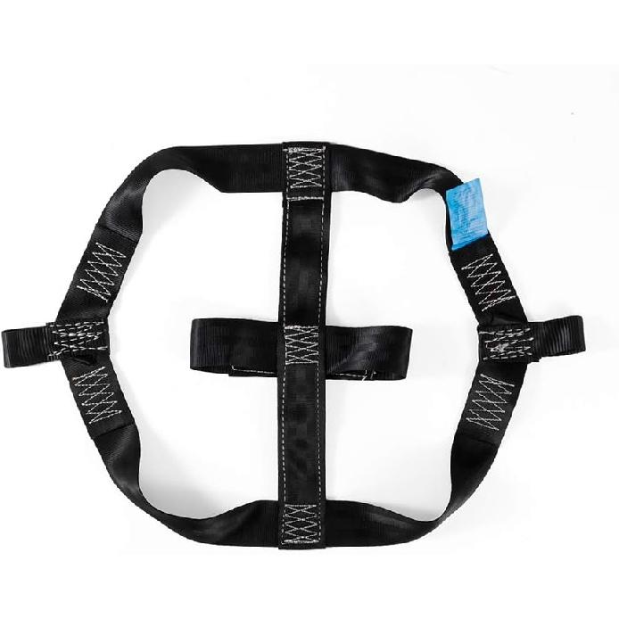 MOTO4U Universal Motorcycle Rear Wheel Tie Down Strap In Black