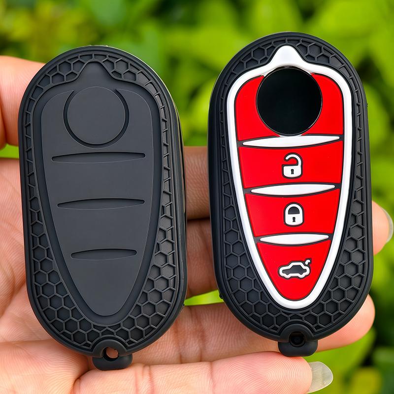 New Silicone Key Cover Holder For Alfa Romeo Giulietta Myth Junior 4C Romeo Mito Myth 159 GTO GTA Car Remote Control Accessories