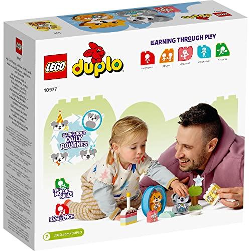 LEGO Duplo My First Duplo Cute Sounding Puppy and Kitten Building Blocks, Educational Toy, Gift for Toddlers and Babies, Animals, Sound-Making, Boys a