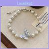 High-quality Pearl Butterfly Bead Bracelet Exquisite And Stylish Handmade Jewelry