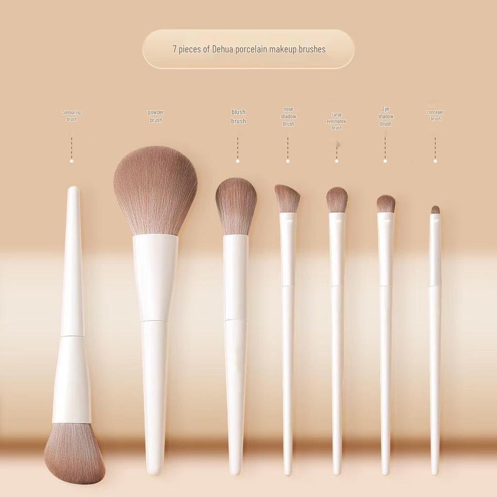 12-teiliges Anfänger-Make-up-Pinselset: Lidschatten-, Rouge-, Puder- und Konturpinsel mit weichen Borsten