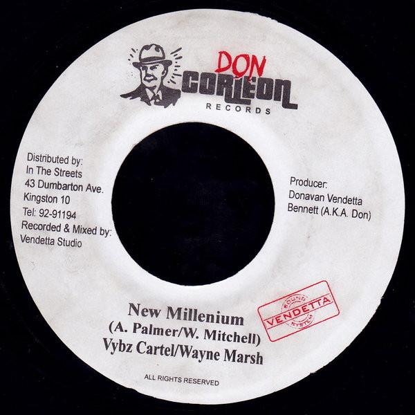 7inch Record VYBZ KARTEL / WAYNE MARSHALL - New Millenium NONE Don Corleon Rec 2002 Jamaica Reggae, Ska & Dub Used