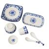 ZISIZ Chinese Style Blue & White Noodle Bowls
