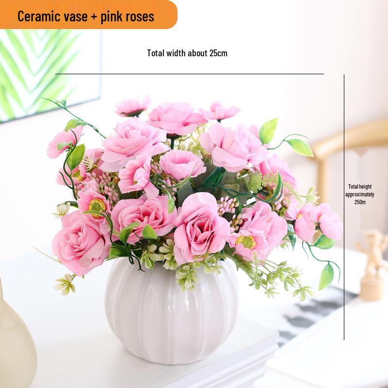 Artificial Silk Sunflower Floral Arrangement for Home Decor