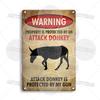Funny Farmhouse Animal Sign Farm Animal Humor Plaque Cow Donkey Duck Horse Pig Rooster Bull Cat Chicken Goat Goose Llama Sheep