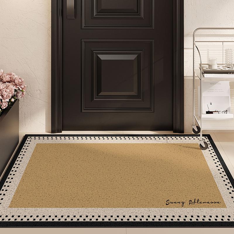 Simple Wind Entry Silk Ring Floor Mat Entering The Door Rubbing Soil Silk Ring Door Mat Rectangular Porch Full Of Non-Slip Foot Mats For Home Use