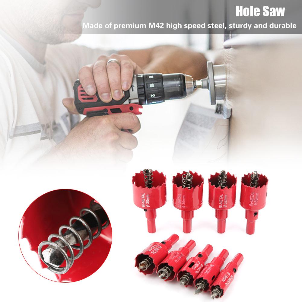 16 38mm M42 High Speed Steel Bi Metal Holesaw Cutter Hole Saw with Core Drill Bit