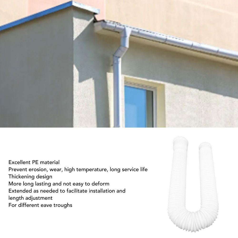 PE Extendable Drain Away Extender Screws Included Downspout Diverter  Garden