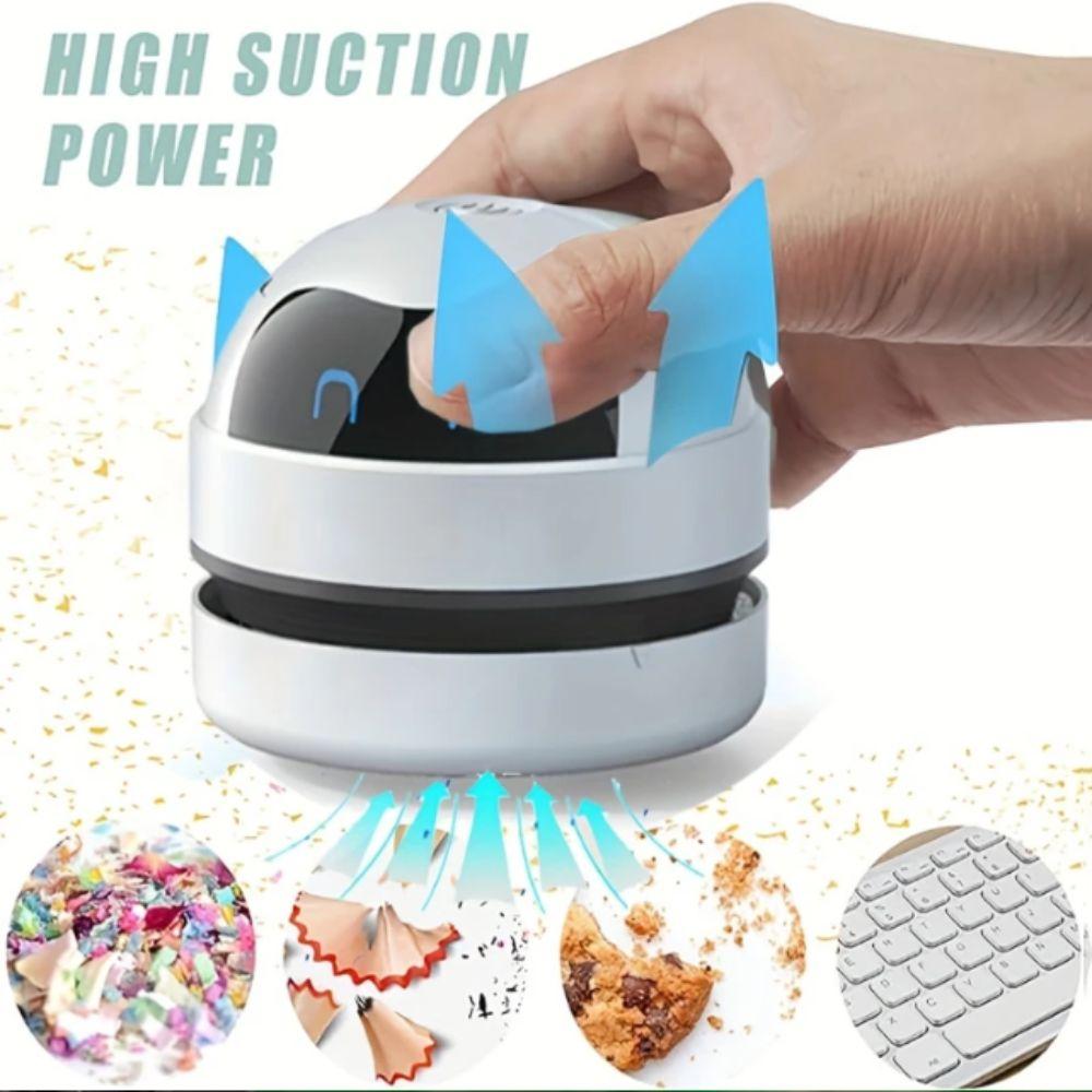 Rechargeable USB Handheld Vacuum Mini Size Desk Table Dust Vacuum  Small Space