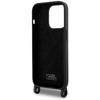 Karl Lagerfeld Klhcp15Xscbsknk Iphone 15 Pro Max 6.7 Hardcase Czarny/Black Crossbody Silicone Ikonik