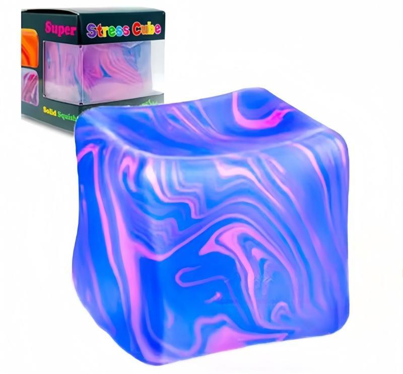 Need Nice Cube Swirl Maltose Squishy Maltose Cube Swirling Color Blend Squishy Stress Cube Funny синий