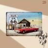 Route  Metal Sign  Large Retro S Americana Garage Cafe or for Man Cave Decor  HeavyDuty Tinplate Construction  Route