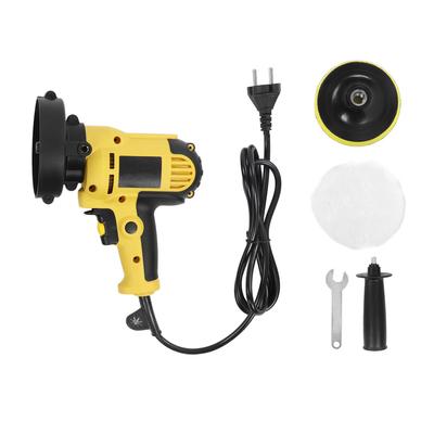 Polisseuse de voiture Tampon électrique 125mm 600?Kit de machine à polir 3700 tr/min pour métal bois prise UE