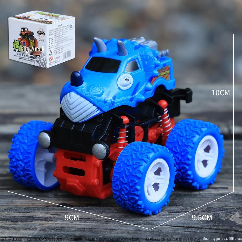 Инерционная машинка-монстр Динозавр с механизмом обратного хода - Прочная полноприводная игрушка для детей