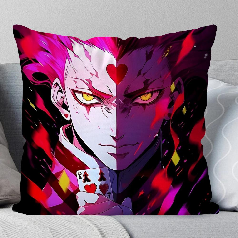 

Хисока Аниме H-Охотник х Охотник Наволочка Квадратная Подушка Спальня Диван Отдых Комфорт Подушка Гостиная Украшение Дома 40X40 12x12Inch