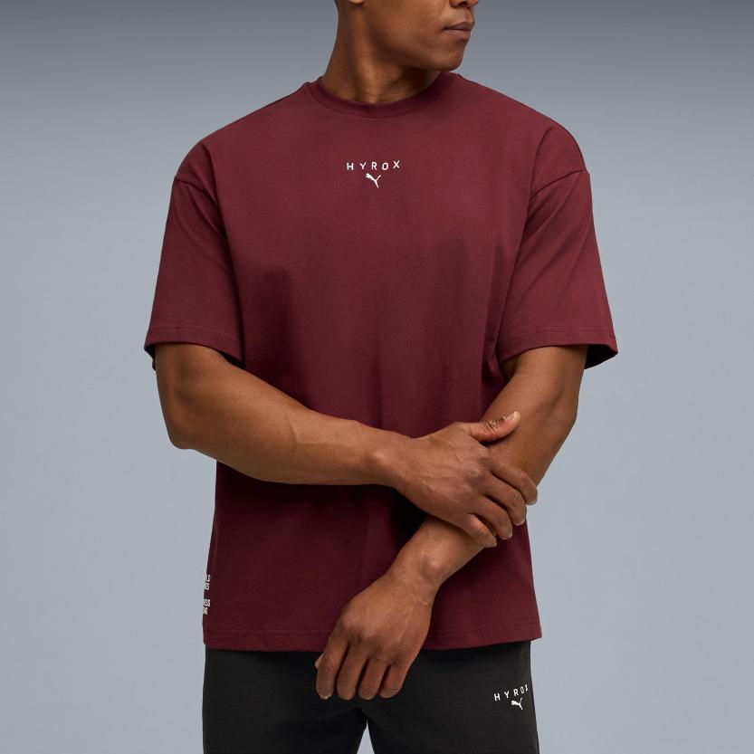 Puma X Hyrox Collaboration Lifestyle SS25 Pullover Simple Round Neck Short Sleeve T-Shirt Men T-Shirts 527576-96