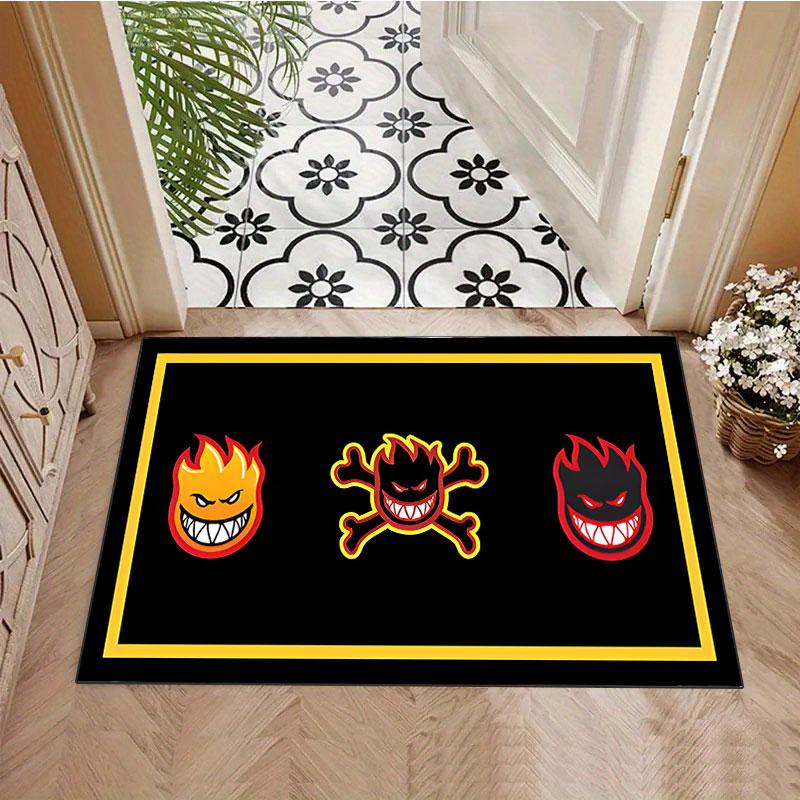 Spitfire "Little Fire Man" Logo Rug, Suitable for Living Room, Bedroom, Game Room, Computer Room and Home Décor.