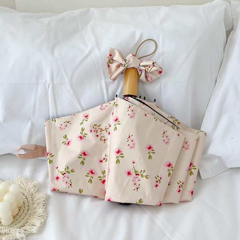 

Французский цветочный зонт для фотосъемки для девочки, высококачественный, полностью автоматический, складной, для солнечной или дождливой погоды, с защитой от солнца и УФ-лучей metal-fiber composite&8K