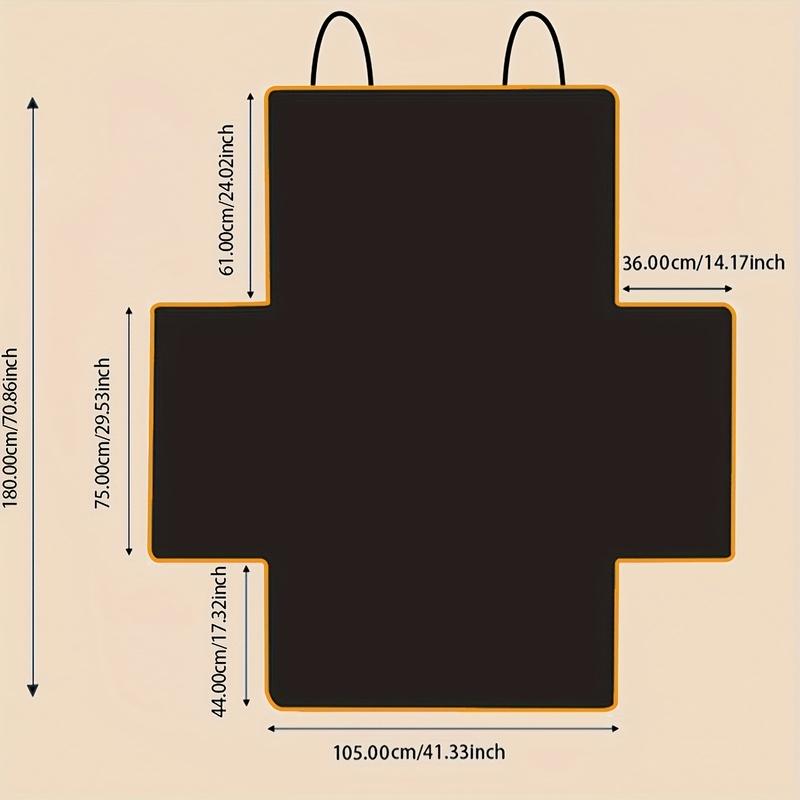 1pc Car Trunks Pet Mat Dog Mat Black Fabric Anti-Dirt Rear Seat Isolation Protection Pad Cover For SUV Car Trunk