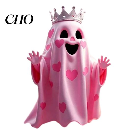 Outdoor Fall Patio Ornaments Spooky Halloween Figurine, Resin Scary Ghost Pumpkin Tabletop Decoration Autumn Table Centerpieces for Tiered Tray,