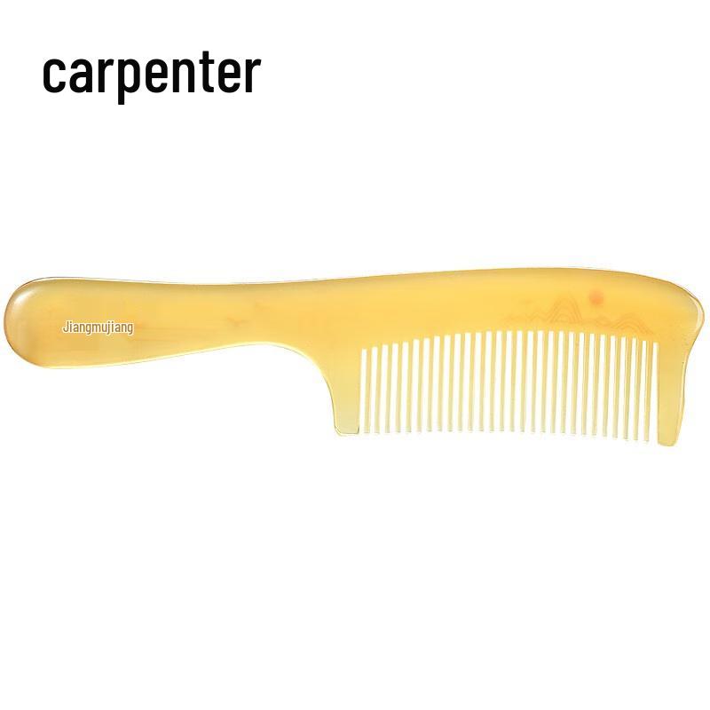 Tan Mujiang Ox Horn Comb Gift Set