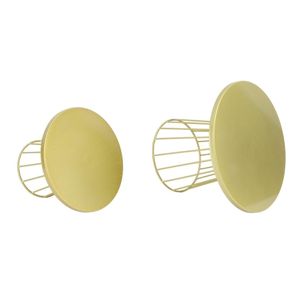 2pcs Gold Cake Display Stand Round Top Metal Cake Stand Classic Round Cake Stand  Afternoon Tea