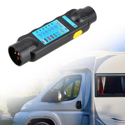 12V Trailer Socket Tester RV Connector Wiring Circuit Light Test Tool Plug 7Pin