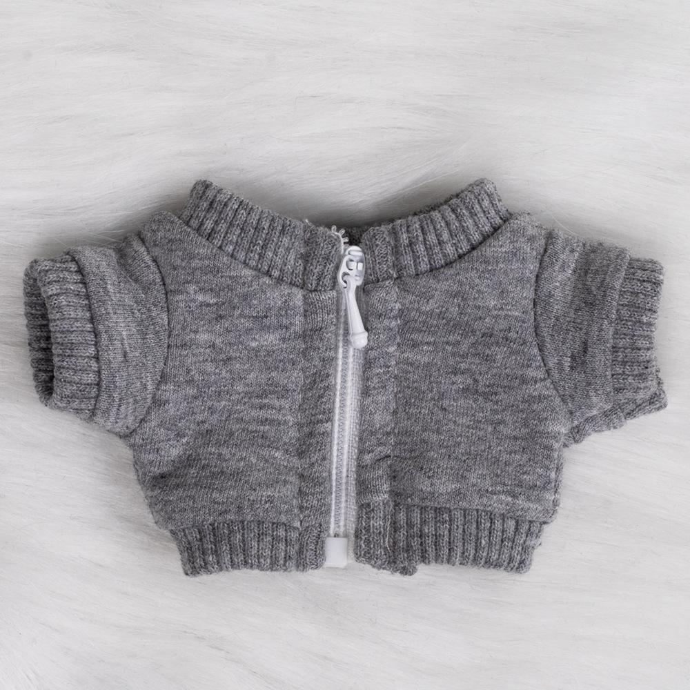 17cm Labubu Macaron Hoodie Puppenkleidung (Ohne Hut, mit Reißverschluss) – Anpassbares Muster