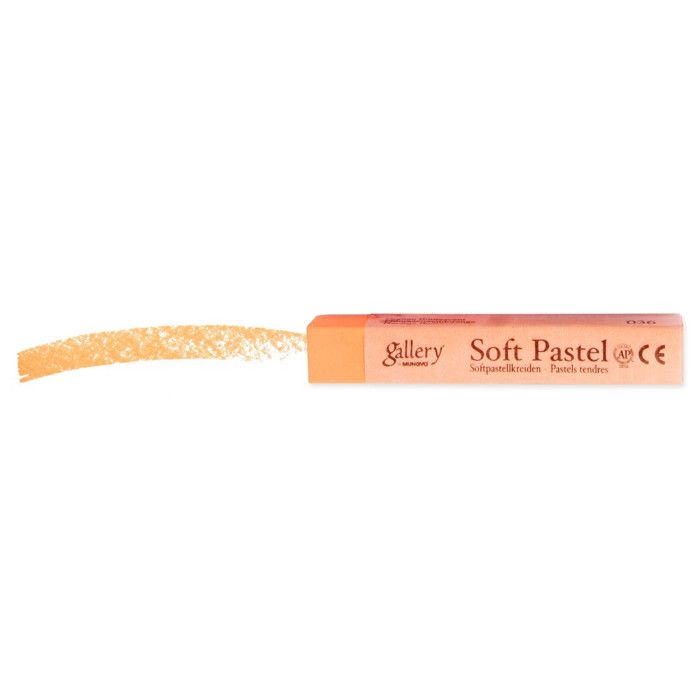 MUNGYO Pastel sec tendre Carré 6 x Fluorescent orange