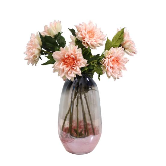 Artificial Dahlias Flower 20 Inch Long Stem Fake Silk Flower for Wedding Bouquets Fall Home Table Decor Floral Arrangements
