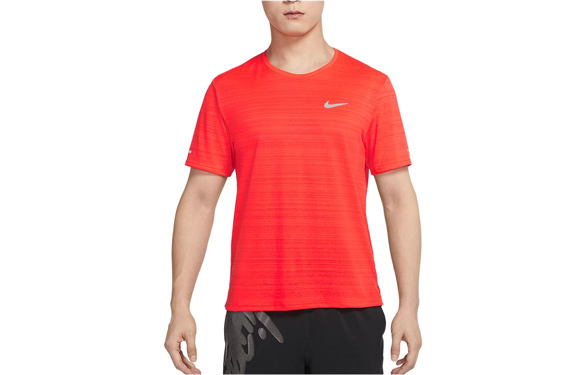 Nike Dri Fit Running T Shirt Men s Orange CU5993-635 M