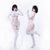Virgin Killer Sweater Lolita Knit Bikini Sweater Sexy High Neck Fashion Funny Cosplay Clothing Costume Dumpling Girl Costume Event Party Disguise