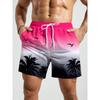 Summer Men's 3D Printed Beach Pants Fashion Versatile Trend Breathable Casual Vacation Style