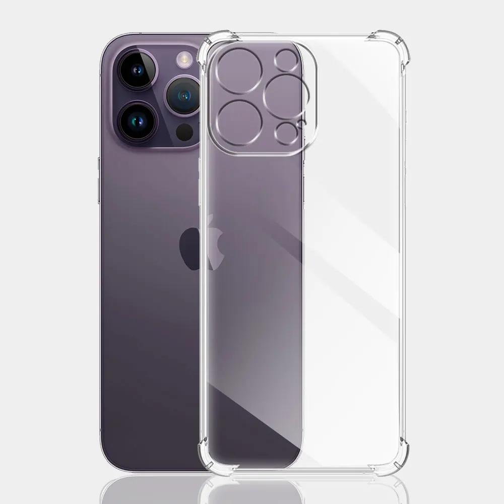 For iPhone 14 Pro /13 Pro Case Clear Shockproof Silicone Soft Phone Case For iPhone 13 14 Pro Max /iPhone 14 Plus Protect Cover