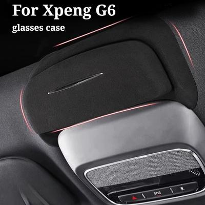 For Xpeng G6 Car Glasses Case Sunglasses Storage Clip Modified Car Top Storage Interior Anti-scratch Protection Car Accessories