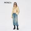 MO&Co. High-Waisted Washed Denim Jeans