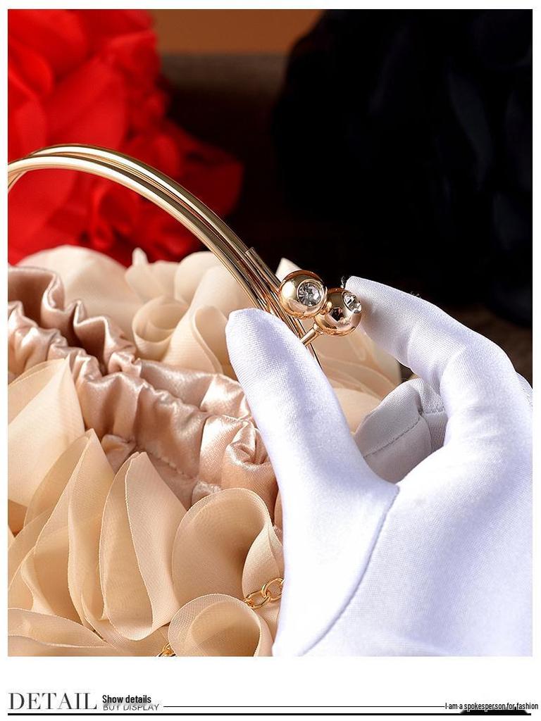 Elegante florale Clutch: Tasche für Braut-, Abend- und Cheongsam-Anlässe