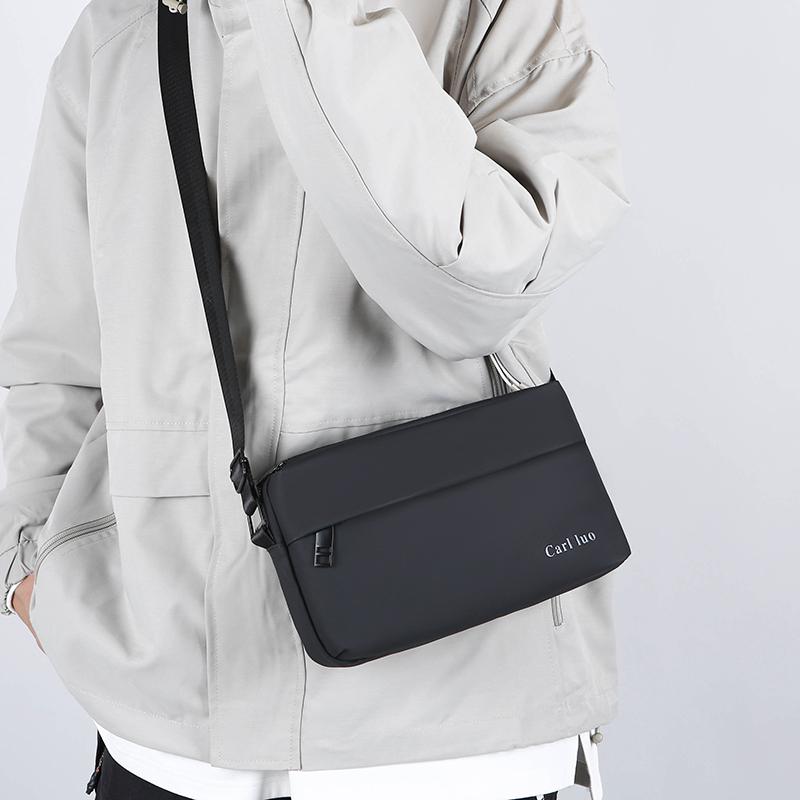 2 Layers Design Men's Bags Handbag Waterproof Fabric Man Crossbody Shoulder Bag Fashion Casual Men's Bag Small Messenger Bag Sac