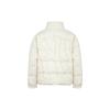 MLB Logo Print Stand Collar Short Bread Down Jacket Unisex Jackets Cream 3ADJB0116-50CRS