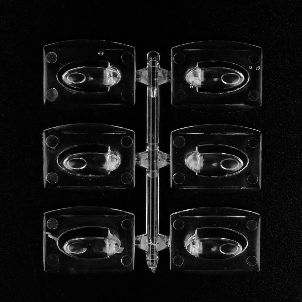 20Pcs Mini Wall Adhesive Hooks Multi-Purpose Transparent Removable Hooks Necklace Key Towel Sundries Hanger Wall Cable Clamp