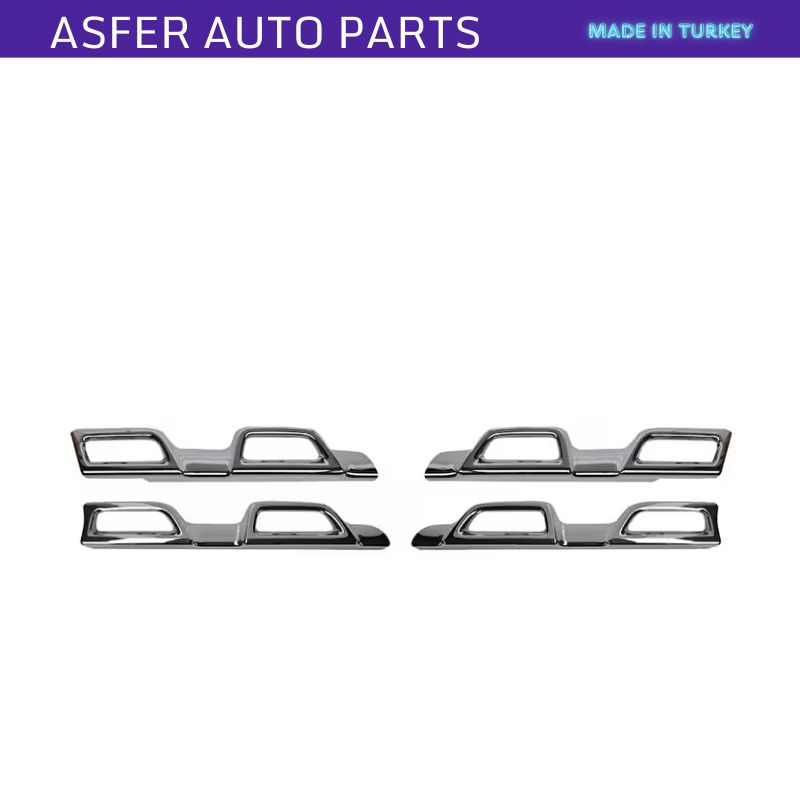 Chrome Front Grille Strip 4pcs Set For Duster Mk1 2013-2017 OEM 623839492R 623876482R
