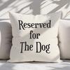 1pc Witty Pet Lover Quote Pillow Cover 45x45cm 18x18in Front-Only Typographic Art Original Serif Typography Decorative