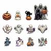 Cute Halloween Paper Hanging Ornament Cat Pumpkin Pendant Creative Ghost Ornament  Yard Decor
