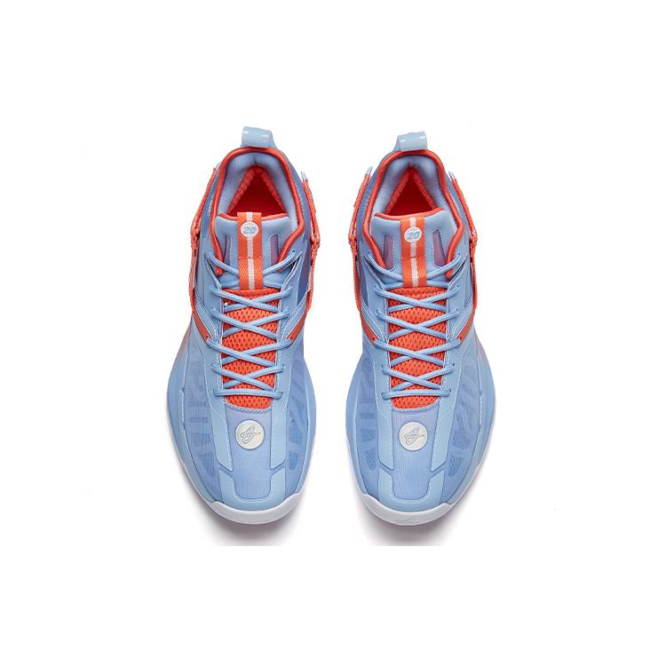 New ANTA GH3 Basketball Shoes Men Low Top Blue/Orange 112211103-6