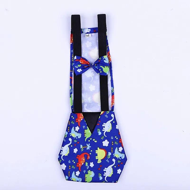 Pet Supplies Duck Diapers Goose Flight Suits Cute Chicken Physiological Pants Washable Nappy with Elastic Band Bowknot Design