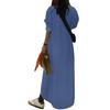 Casual Denim Dress With Pockets For Women In Autumn 2024