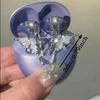 DIY Headphone Diameter Buckle Zircon Rotatable Headphone Decoration Clip Butterfly Pattern Easy To Install Earbud Accessories